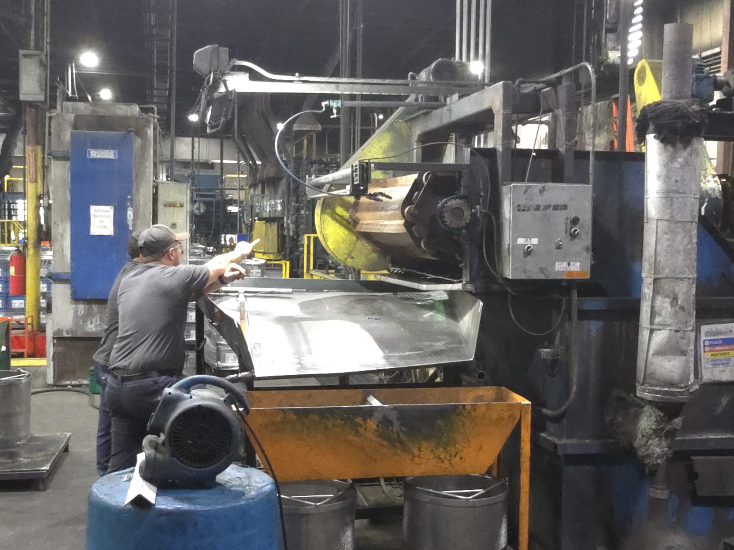 HTI operator at the austempering furnace in Logansport, Indiana